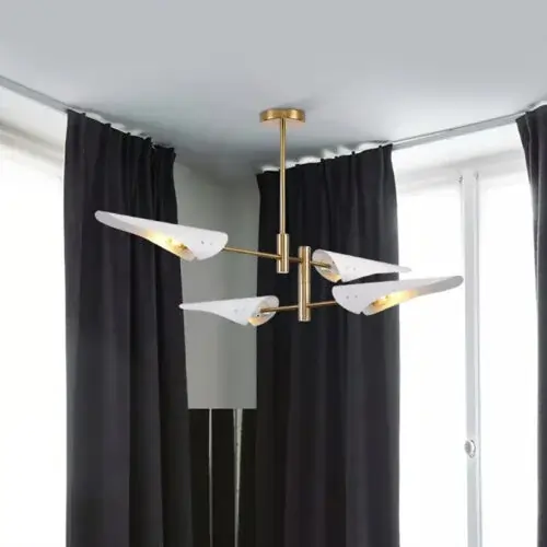 Buy Quadra Luxe Modern Chandelier Online Delhi Radiantglow Lighting