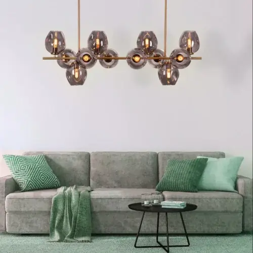 Buy Velvet Cascade 12 Head Glass Chandelier Online Delhi